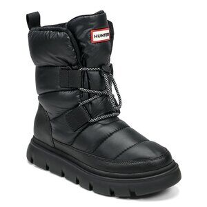 Hunter-Women's Moon Lug Sole Insulated Waterproof Snow Booties